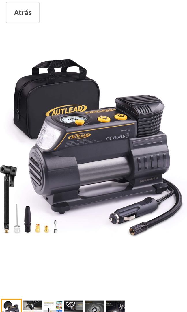 AUTLEAD c2 12v portable air inflator pump Furniture Home Living