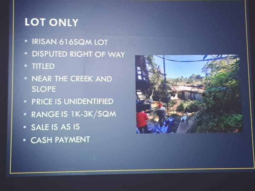 Baguio Vacant Lot (Category: Lot) located in Taguig. Submitted by brucelybear (Listing ID 1061871645, Image 1). Description: Price is still negotiable: Baguio Vacant Lot- 925k .