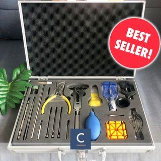 [BEST SELLER]🛒Watch Repair Full Set Tool Kit In Aluminium Case With Handle.