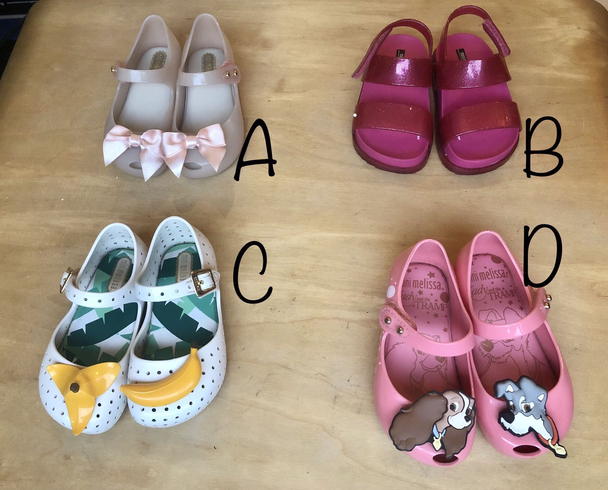 Mini melissa top knock off shoes