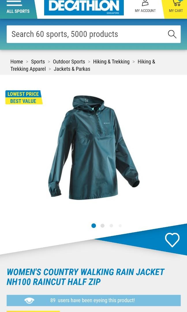 decathlon cycling rain jacket