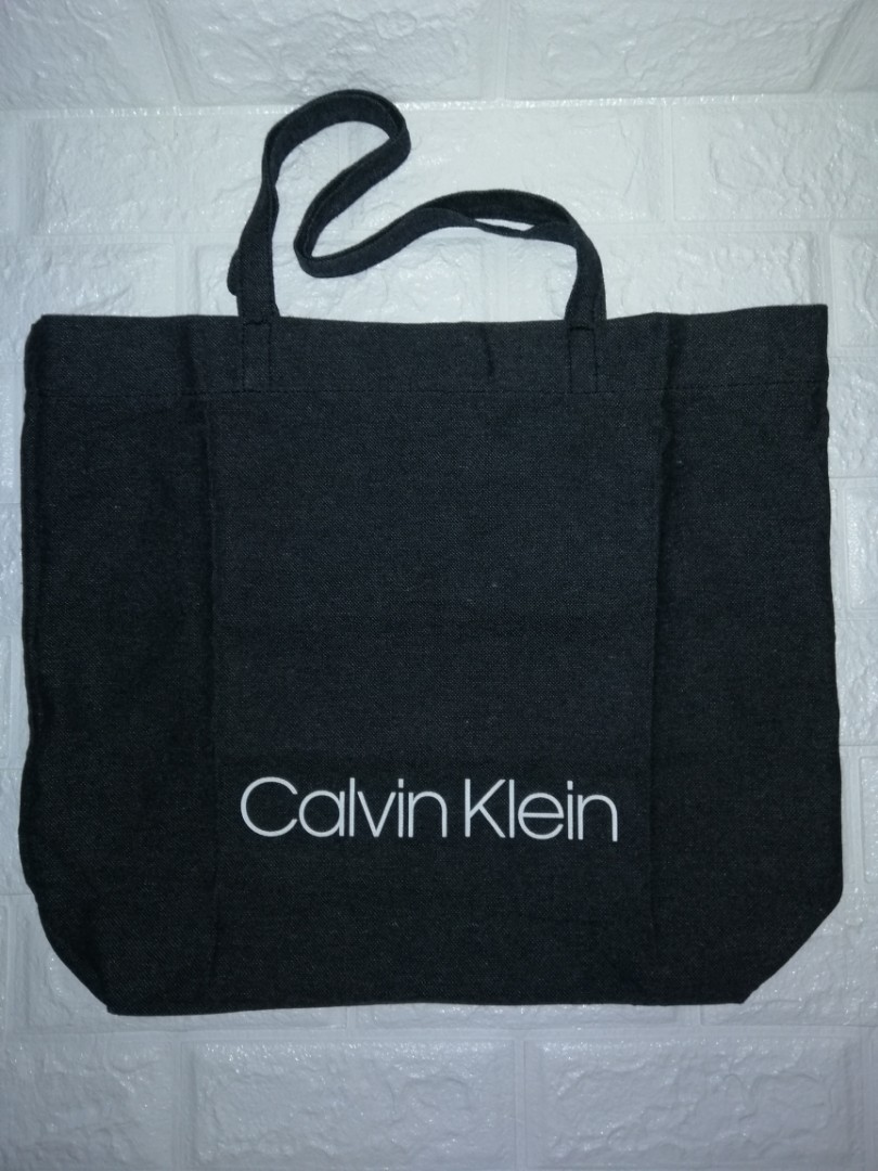 Calvin klein canvas tote bag sale
