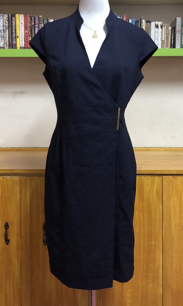 Calvin Klein Navy Blue Dress (M-L), Women's Fashion, Maternity wear on  Carousell