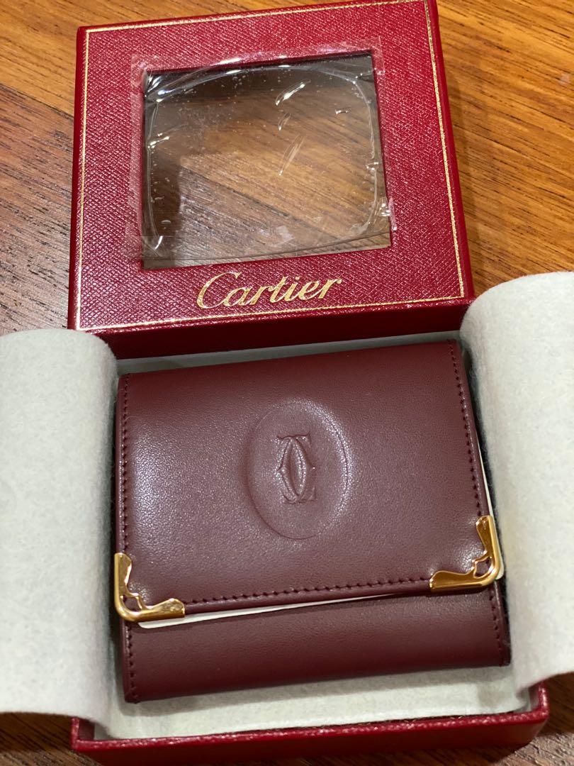 eBay) Cartier Must de Cartier Coin Purse Wallet Calfskin Bordeaux Unisex  Unused Boxed | Women's accessories, Accessories, Ebay
