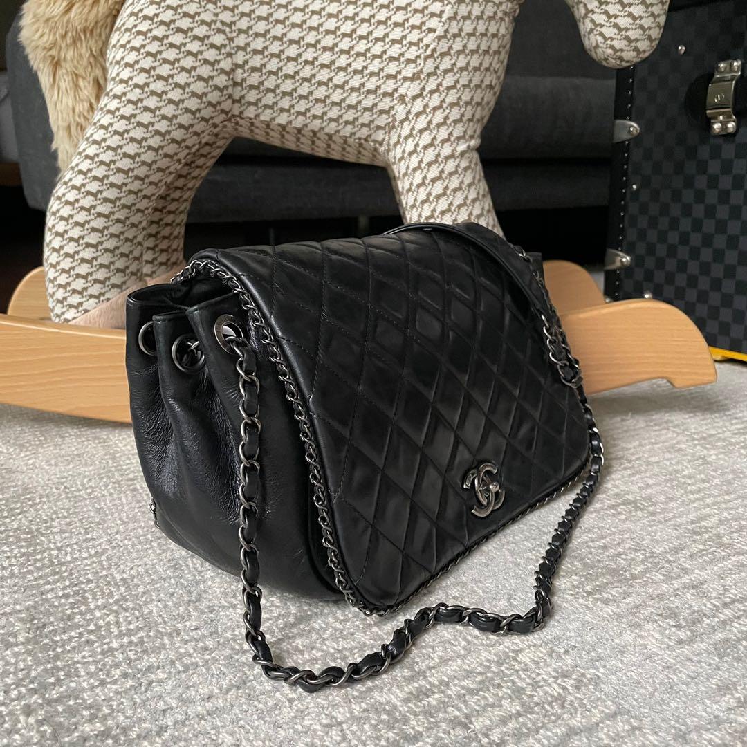 Chanel Enchained Accordion Flap, Luxury, Bags & Wallets on Carousell