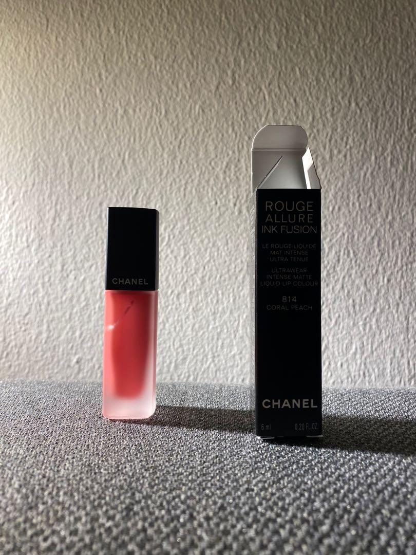 Chanel Rouge Allure Ink Ultrawear matte lipstick in Coral Peach, Beauty &  Personal Care, Face, Makeup on Carousell