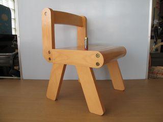 Children's Kid Study Chair Stool Solid Pine Wood