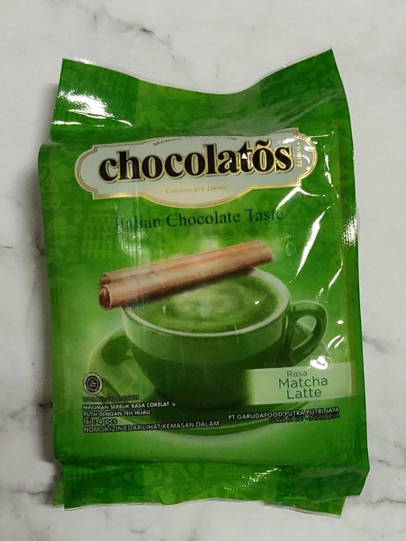Chocolatos Bubuk Italian Chocolate Taste Rasa Matcha Latte 1 Pack Isi 4 Minuman Makanan Minuman Minuman Tidak Beralkohol Di Carousell