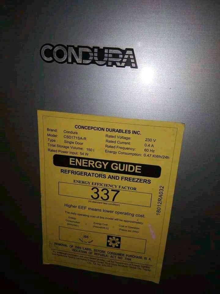 CONDURA REFRIGERATOR 5.6 Cubic TV Home Appliances Kitchen
