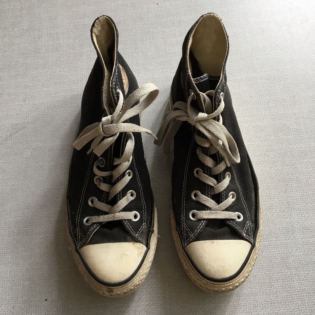 converse black platform shoes