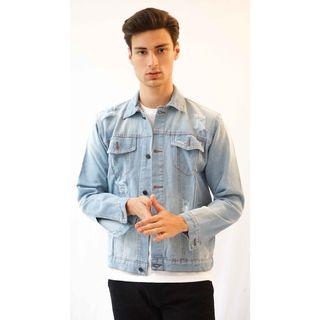NEW Light Blue Denim Jacket House of Cuff