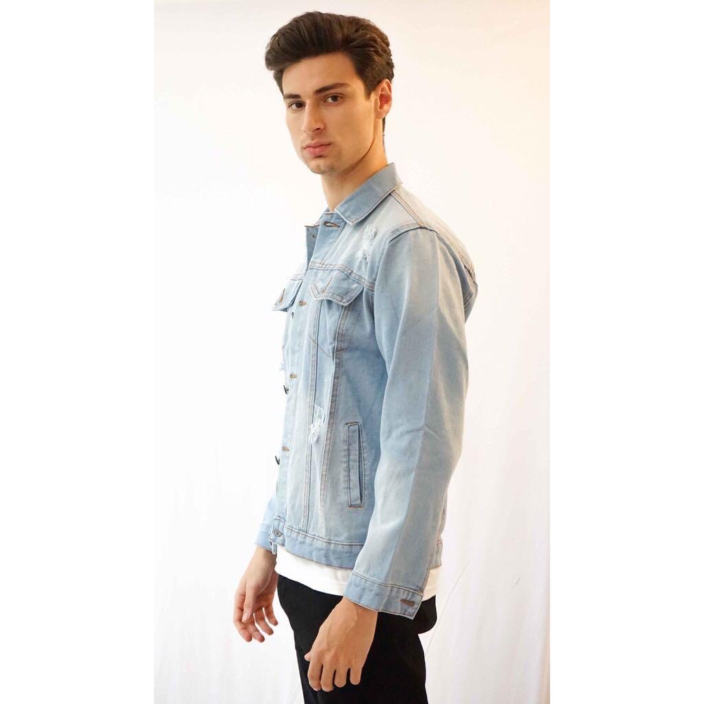 Light Blue Denim Jacket House of Cuff 