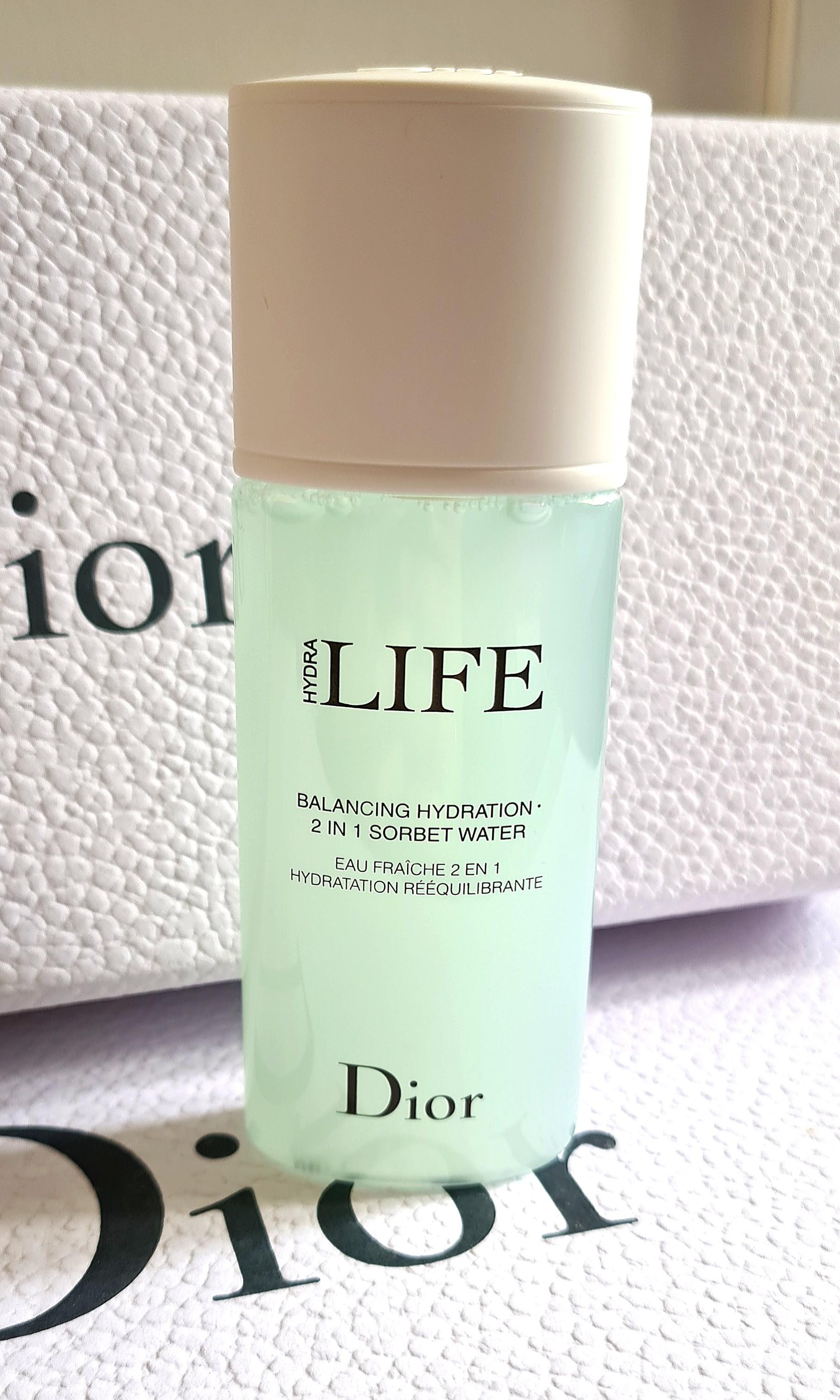 dior balancing hydration 2 in 1 sorbet water