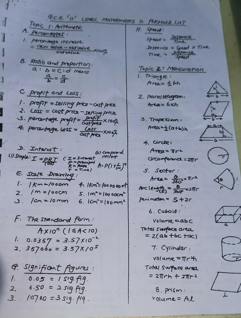 Emath past year papers \u0026 formula sheet (Sec 4), Books \u0026 Stationery, Textbooks, Secondary on ...