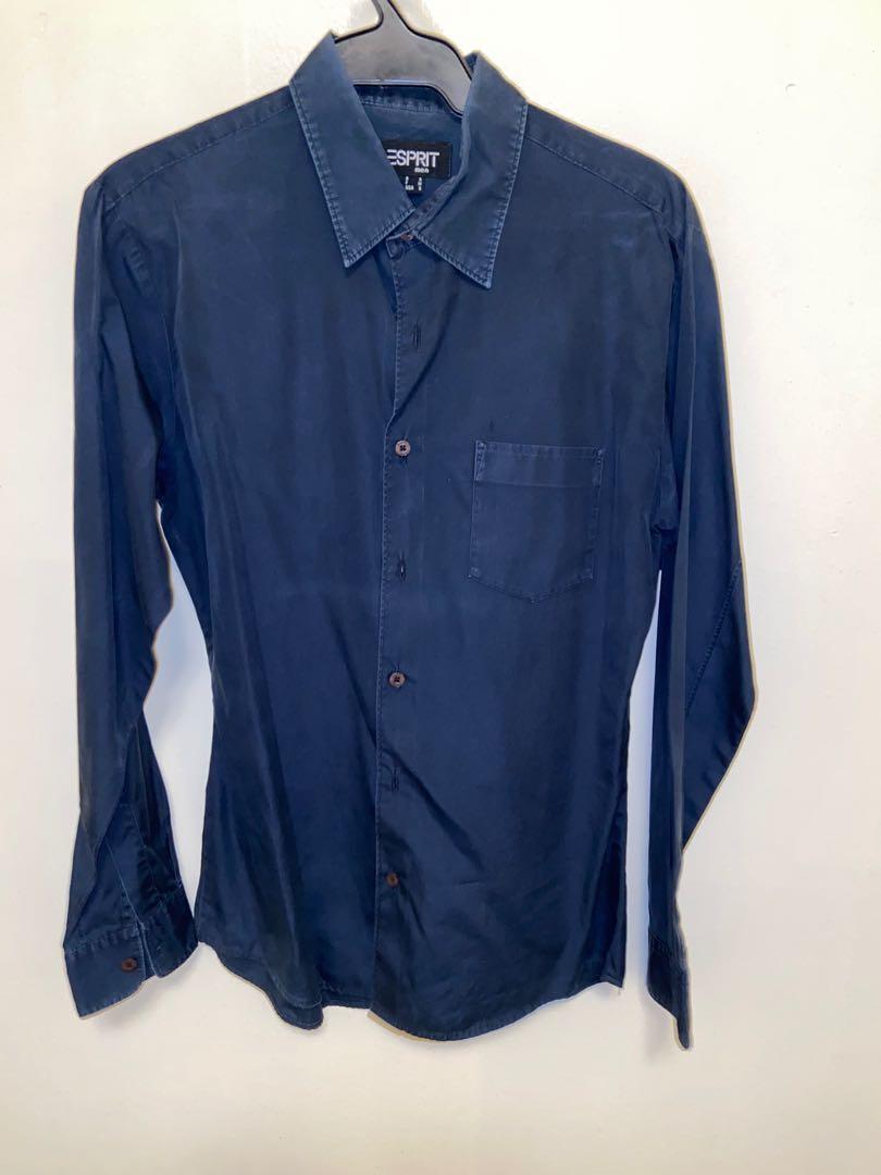 Esprit long sleeved polo (Category: Tshirts & Polo Shirts ) located in Taguig. Submitted by drelo (Listing ID 1061864224, Image 3). Description: Used Condition: 7/10 Difference in color in the photos is caused by light Actual color: navy blue.