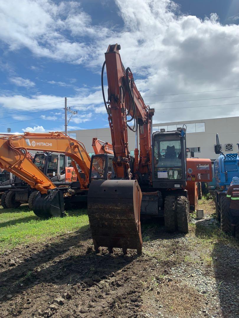 Excavator Wheel Type Hitachi Zaxis 140 (Category: Construction Tools & Equipment) located in Manila. Submitted by santiago0721 (Listing ID 1061752313, Image 2). Description: ZX140W-3 Wheel type excavator unit Slightly used with low SMR.