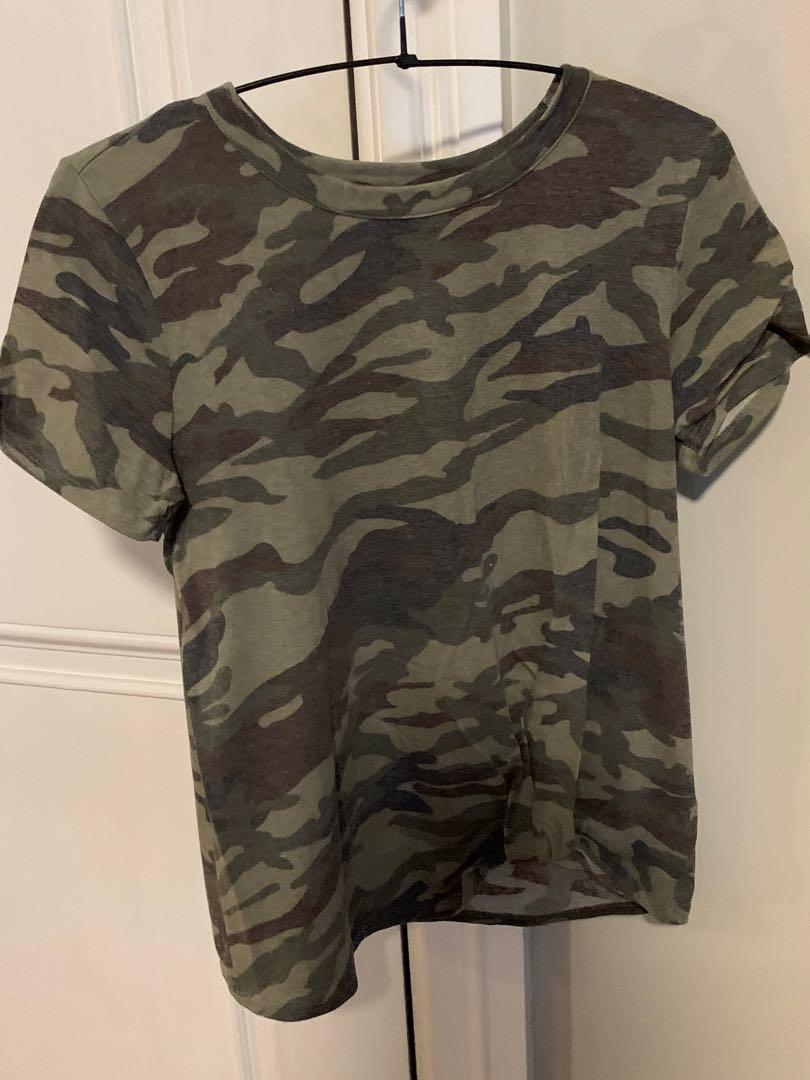 camouflage tops forever 21