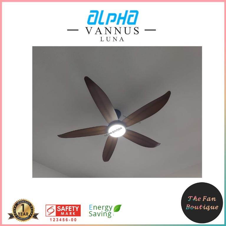 [Free Installation] Alpha Vannus Luna 56" DC Motor Ceiling Fan with 25w LED Light and Remote
