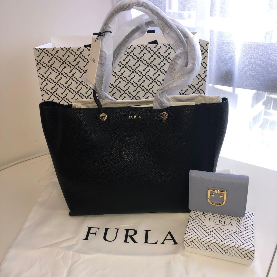 Fade out rainfall Presenter Furla Eden Tote, Women's Fashion, Bags & Wallets, Tote Bags on Carousell