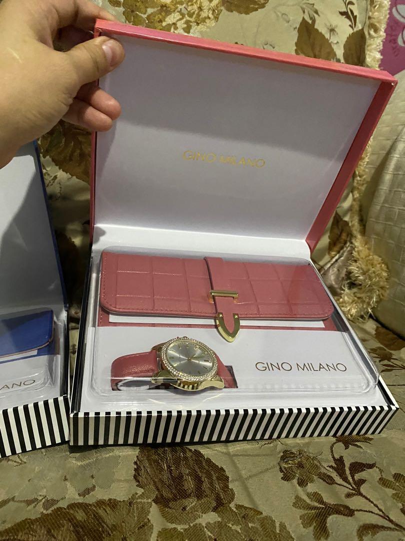 Gino milano watch and wallet set online