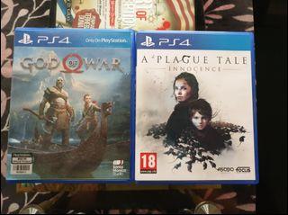 God Of War. A Plague Tales. Innocence.