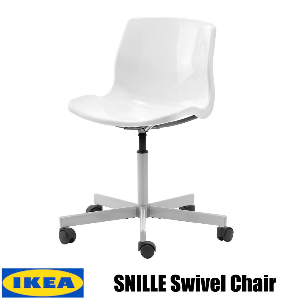 IKEA SNILLE swivel chair, Furniture & Home Living, Furniture, Chairs on  Carousell