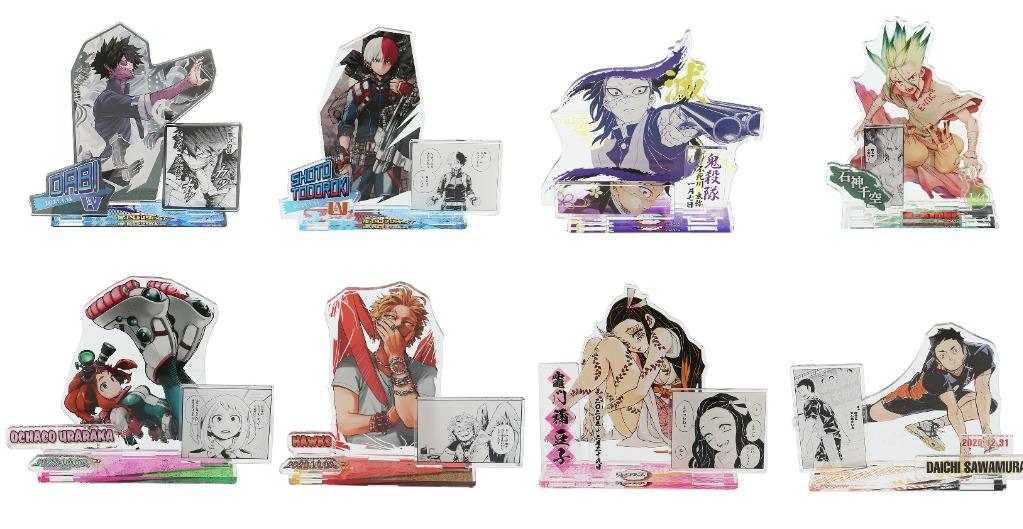 Jump Shop Characters Birthday 21 Can Badge Diorama Manga Scene Acrylic Stand Entertainment J Pop On Carousell