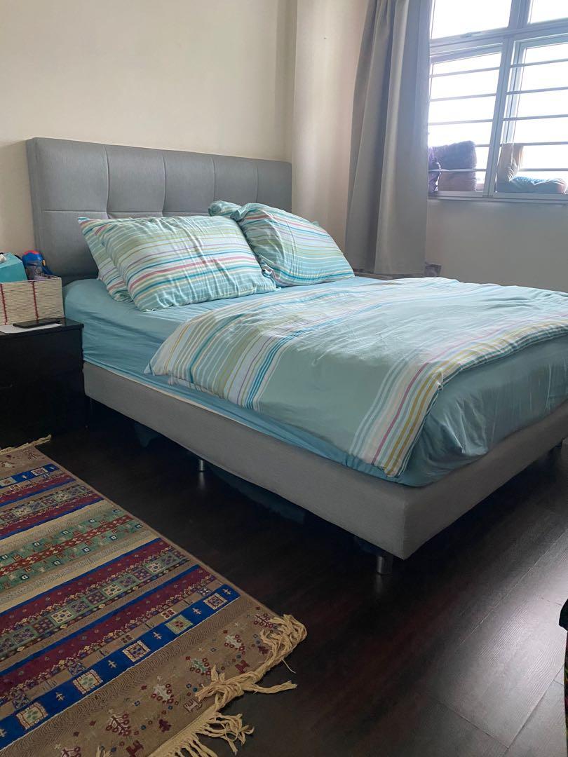 King Koil Queen sized mattress and bed frame, Furniture & Home Living