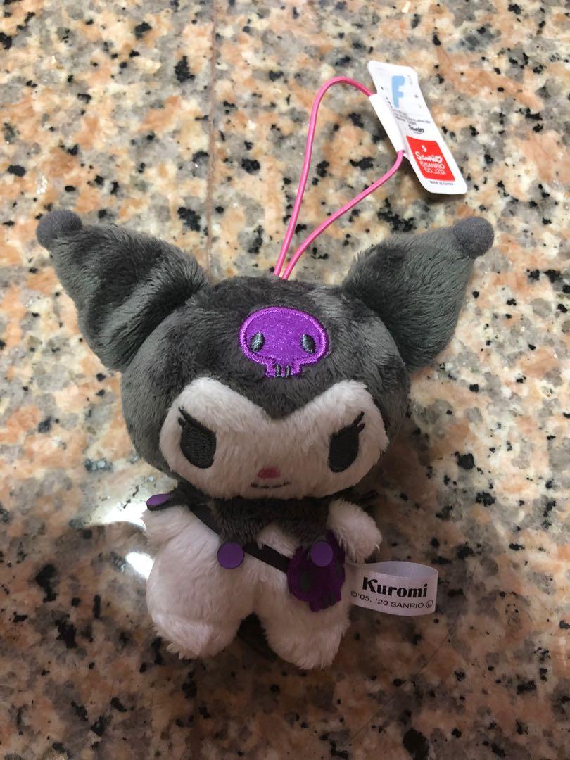 Kuromi plush bag charm, Hobbies & Toys, Toys & Games on Carousell