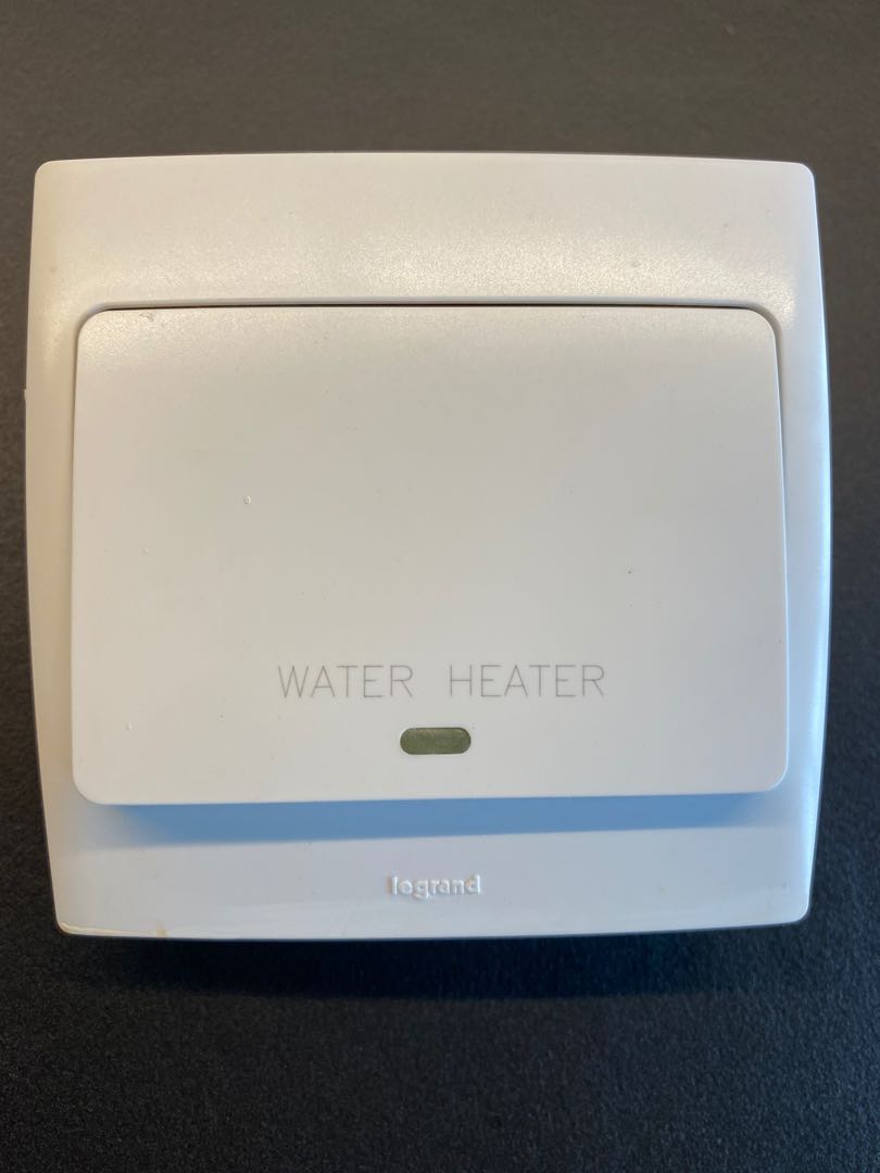 Legrand Mallia Water Heater switch with LED Indicator 20A 1Gang 2 Way