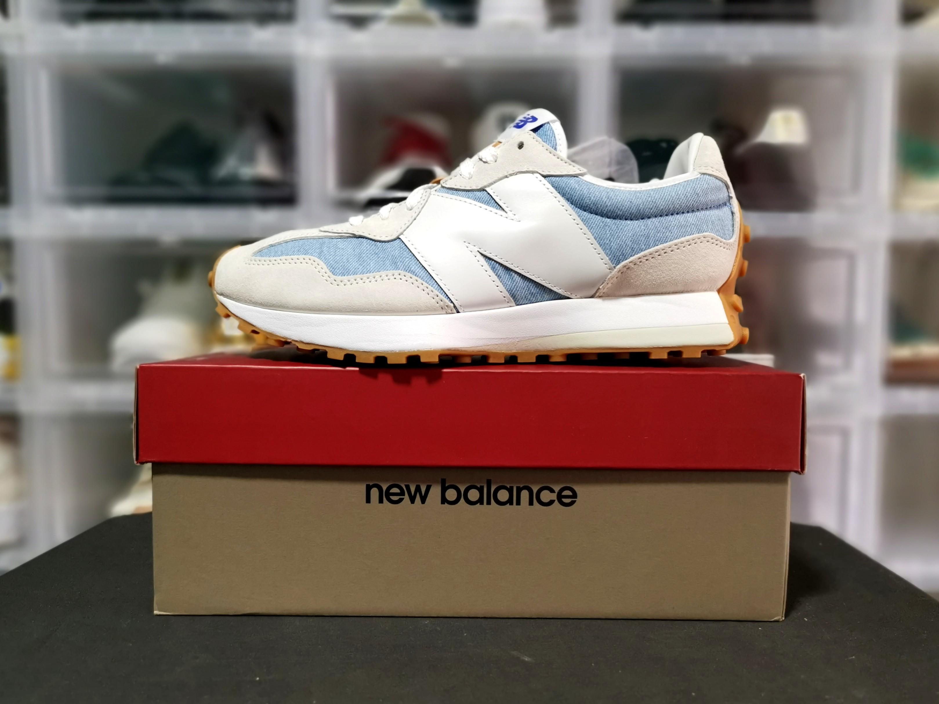 Levis x New Balance 327 Washed Denim, Men's Fashion, Footwear, Sneakers on  Carousell
