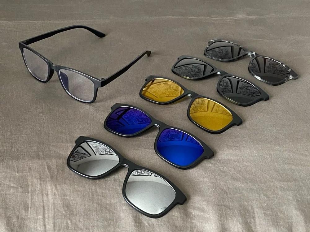 Clip on sunglasses for plastic frames top
