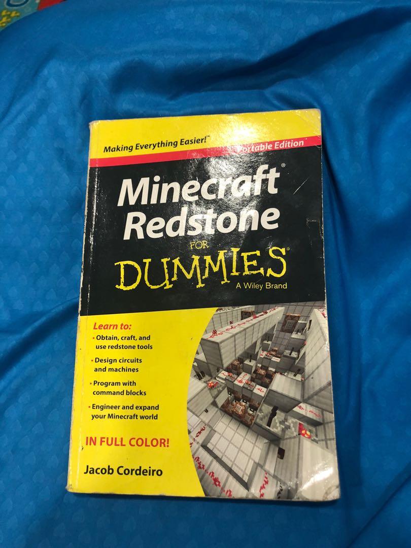 Minecraft Redstone For Dummies Books Stationery Fiction On Carousell