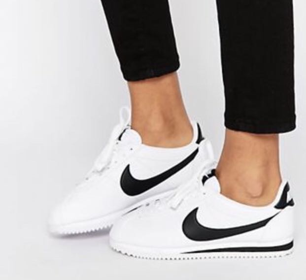 nike leather white cortez