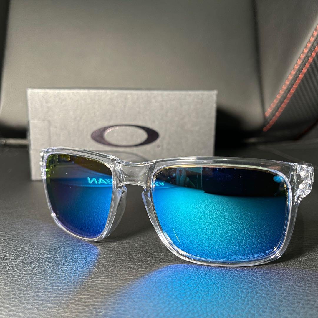 Oakley Holbrook PRIZM + POLARIZED sapphire lens sunglass authentic Polished  clear frame, Men's Fashion, Watches & Accessories, Sunglasses & Eyewear on  Carousell