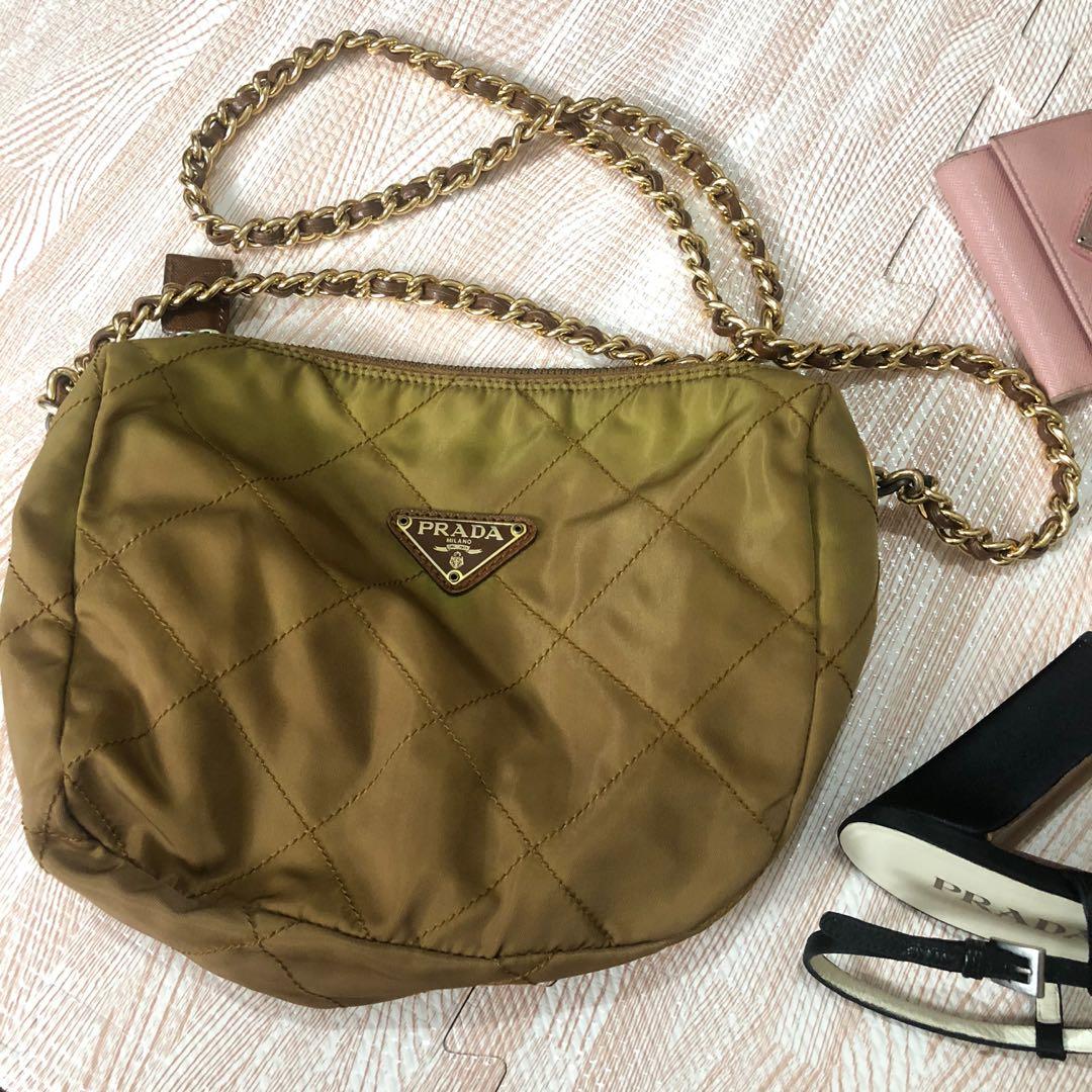 Prada Nylon Neverfull Brown Bag, Luxury, Bags & Wallets on Carousell