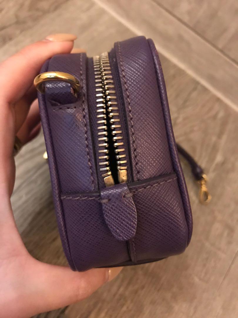 Saffiano Wallet on Chain Violet (Viola)