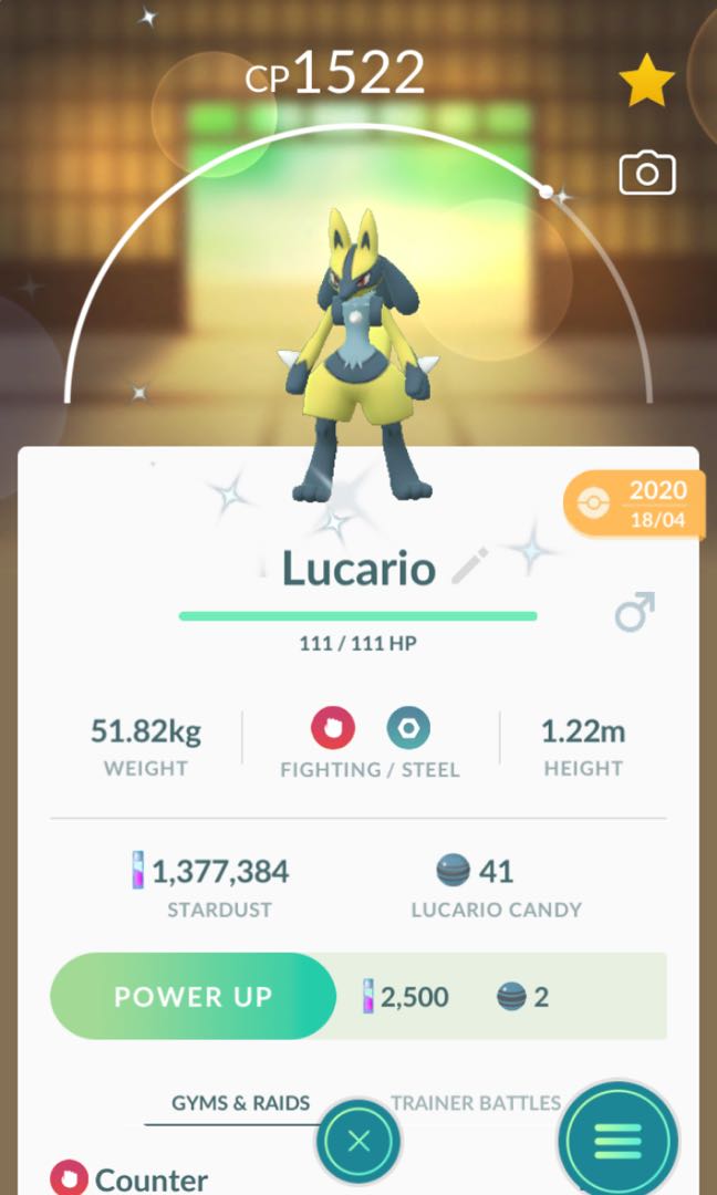 Rare Shiny Lucario Pokemon Go Toys Games Video Gaming In Game Products On Carousell