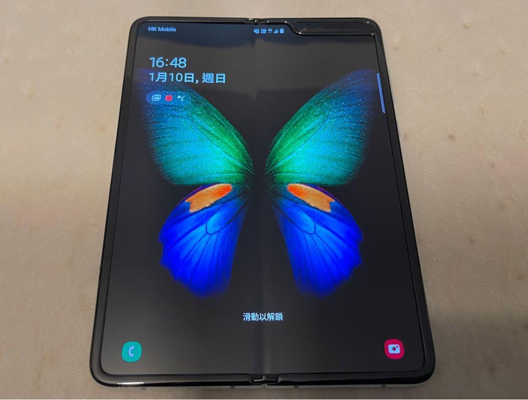 samsung galaxy fold 16+512 GB SM - F9000 淨機, 手提電話, 手機