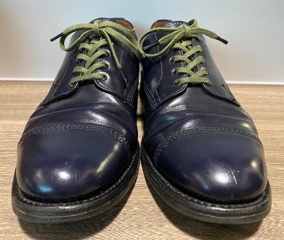 SANDERS Military Derby shoes Dark Navy colour 英國造, 男裝, 鞋