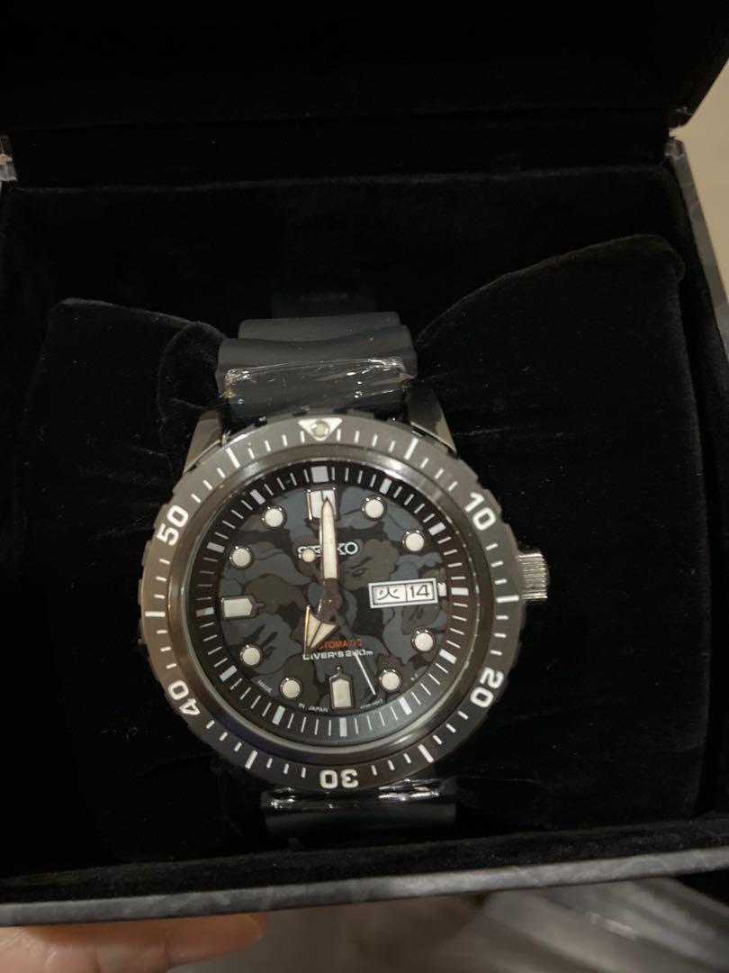 Seiko x Bape SZEL004 Limited Edition 2, Men's Fashion, Watches &  Accessories, Watches on Carousell