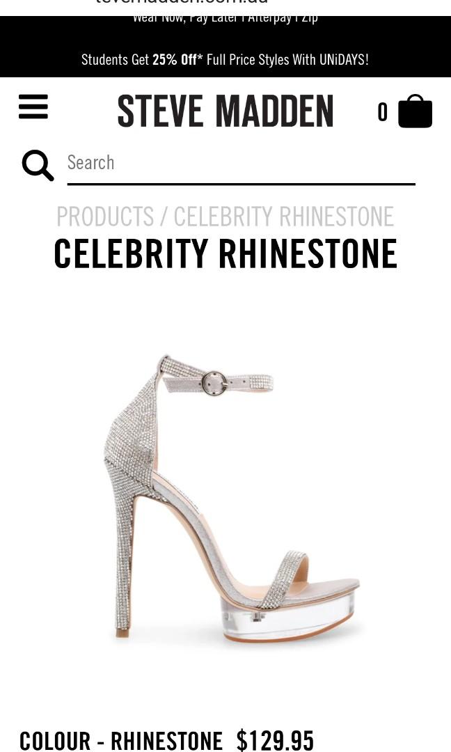Steve Madden Celebrity Rhinestone Women s Fashion Footwear