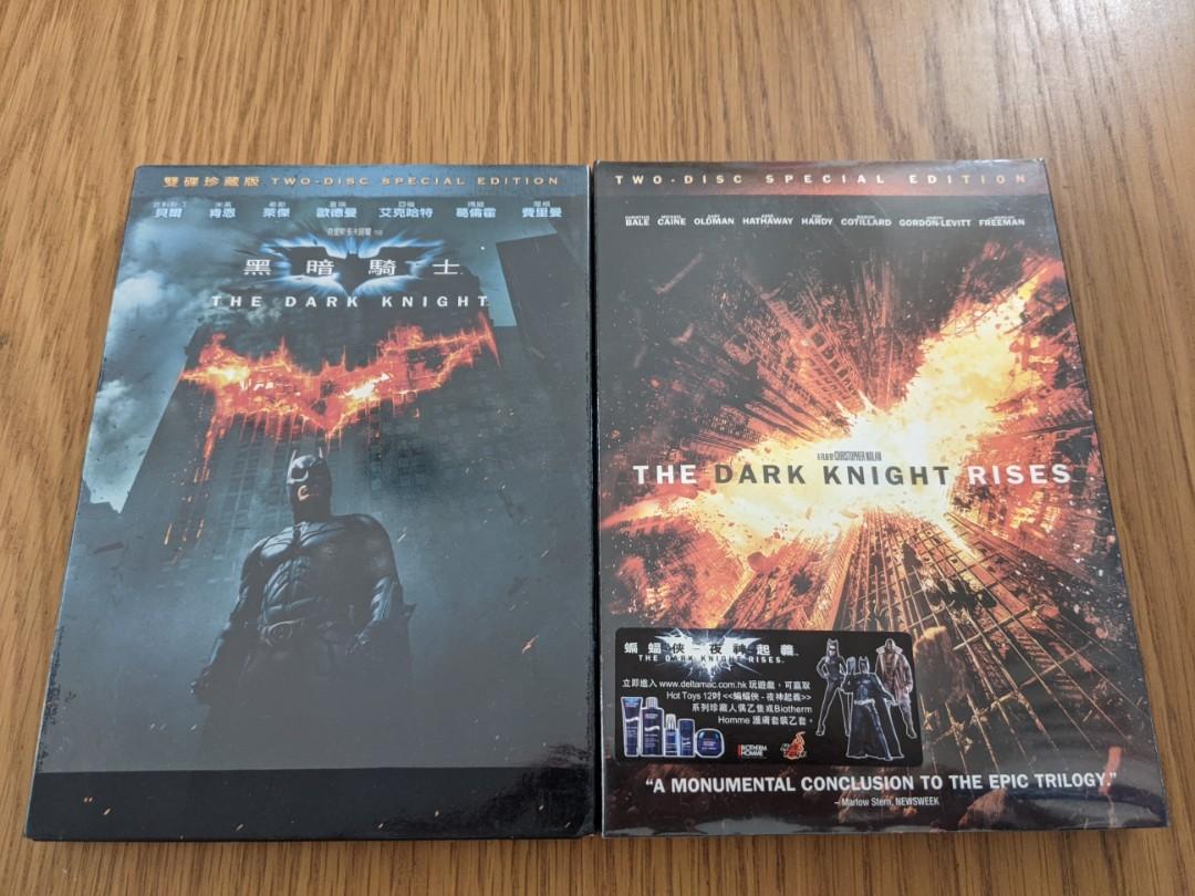 The Dark Knight (used) + The Dark Knight Rises (New) DVD 蝙蝠俠