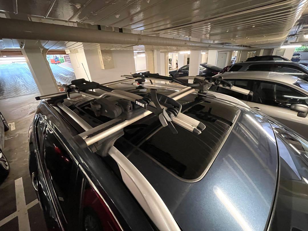 Thule Car Roof Rack 2 Bike Bicycle Racks Car Accessories Accessories On Carousell
