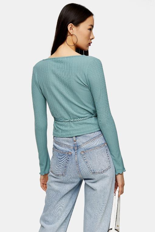 topshop ballet wrap sweater