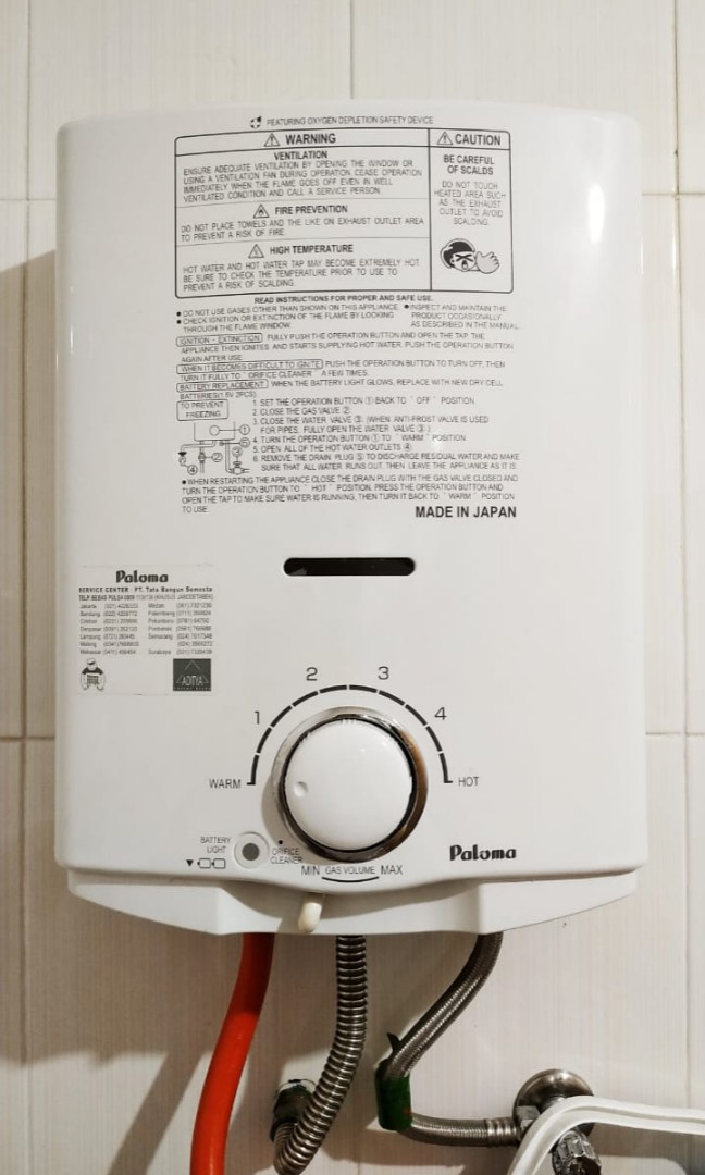 Water Heater Gas Paloma PH 5 RX, Perabotan Rumah di Carousell