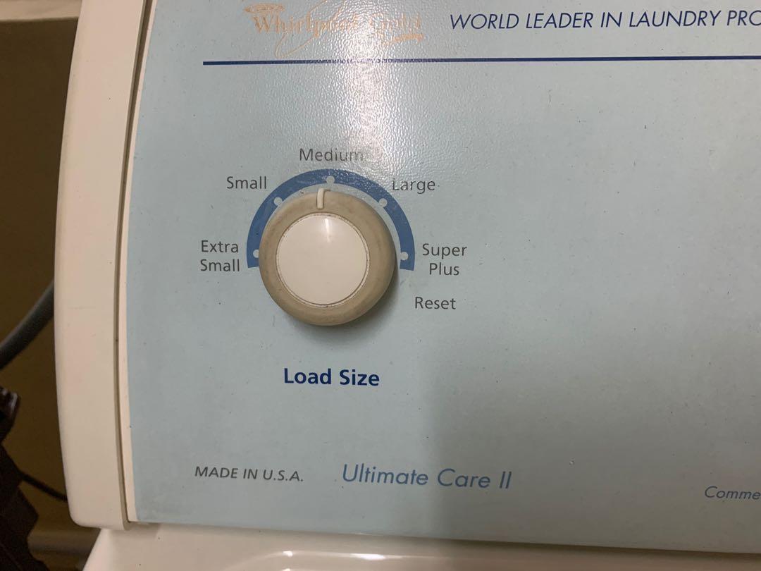 Whirlpool washing machine ultimate care ii