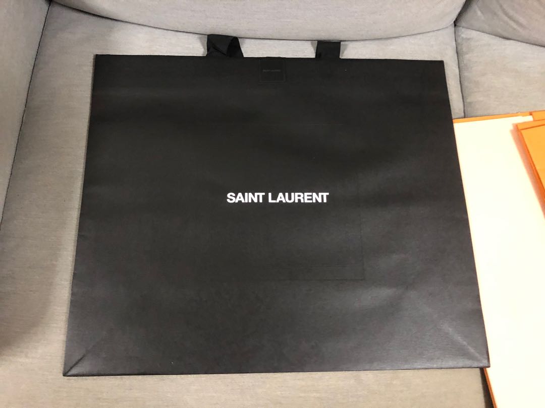 YSL paper bag, Luxury, Bags & Wallets on Carousell