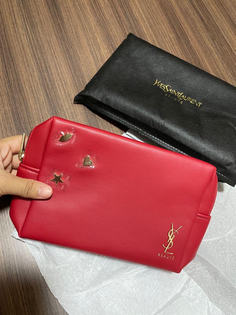 YSL makeup pouch, Women's Fashion, Bags & Wallets, Purses & Pouches on  Carousell