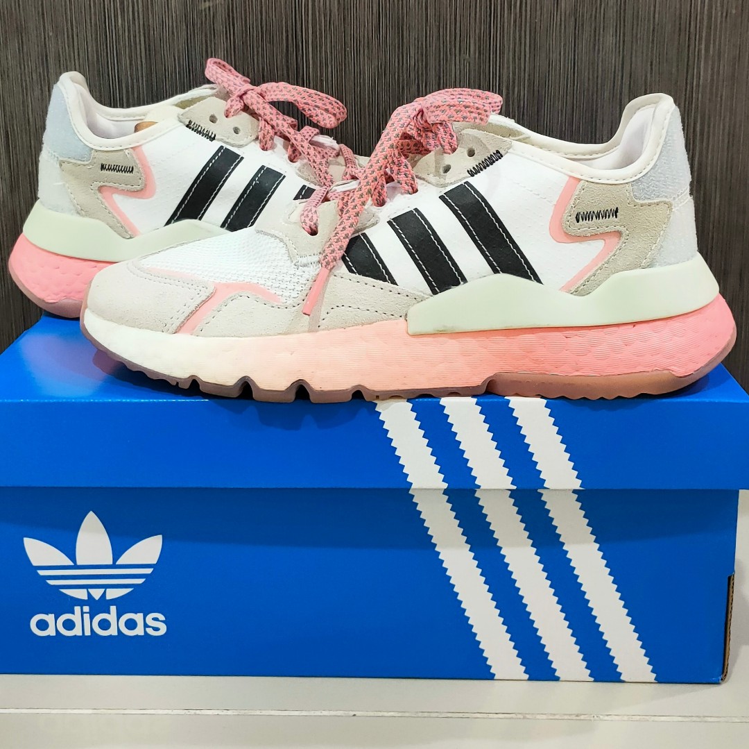 Adidas nite best sale jogger glow pink